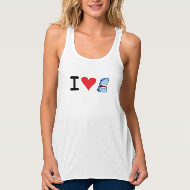 Jag har Shaaark t-shirt Linne Med Racerback (Framsida)
