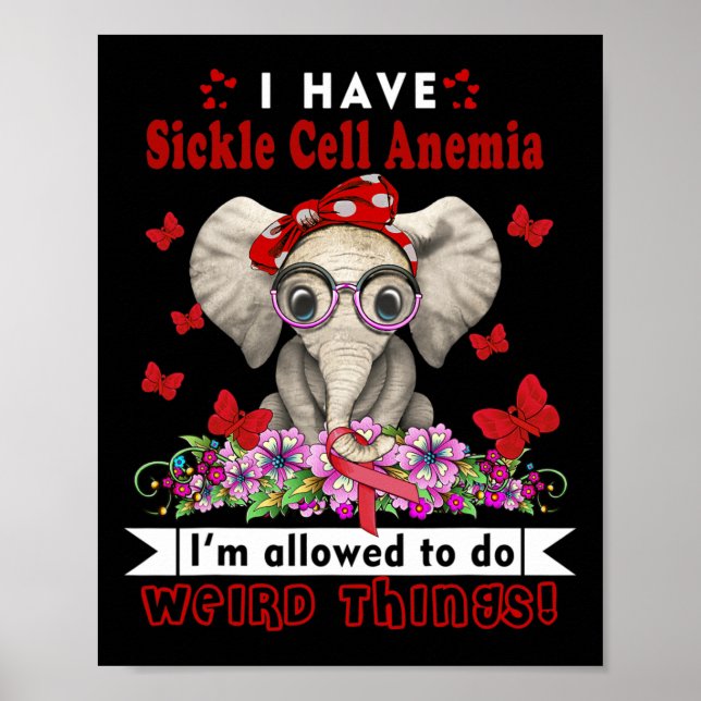 Jag har sickle Cell Anemia Awareness Poster (Framsidan)