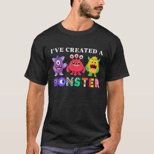 Jag har skapat en liten Monster Barns födelsedag P T Shirt