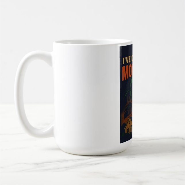 Jag har skapat en Monstera Retro Skräckväxt Kaffemugg (Vänster)
