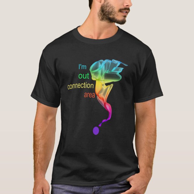 Jag har slut på Internetanslutningens område T Shirt (Framsida)