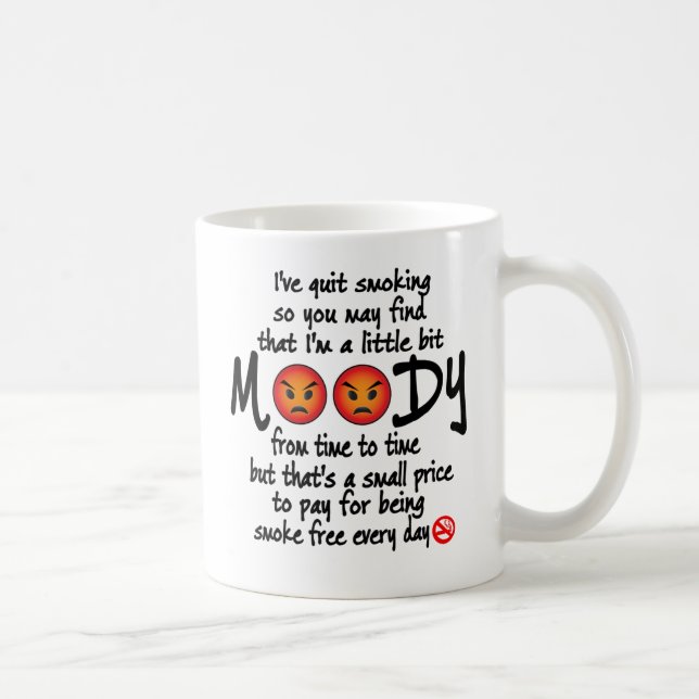 Jag har slutat röka gift kaffemugg (Höger)