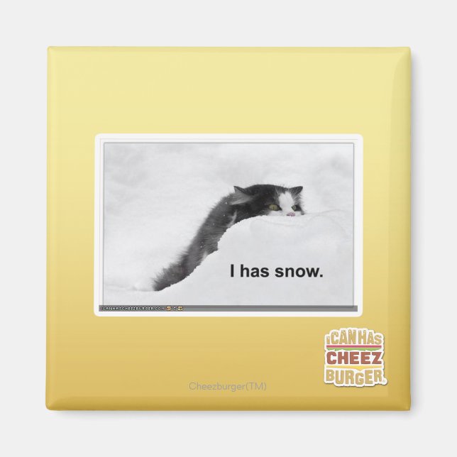 Jag har snö. magnet (Framsidan)