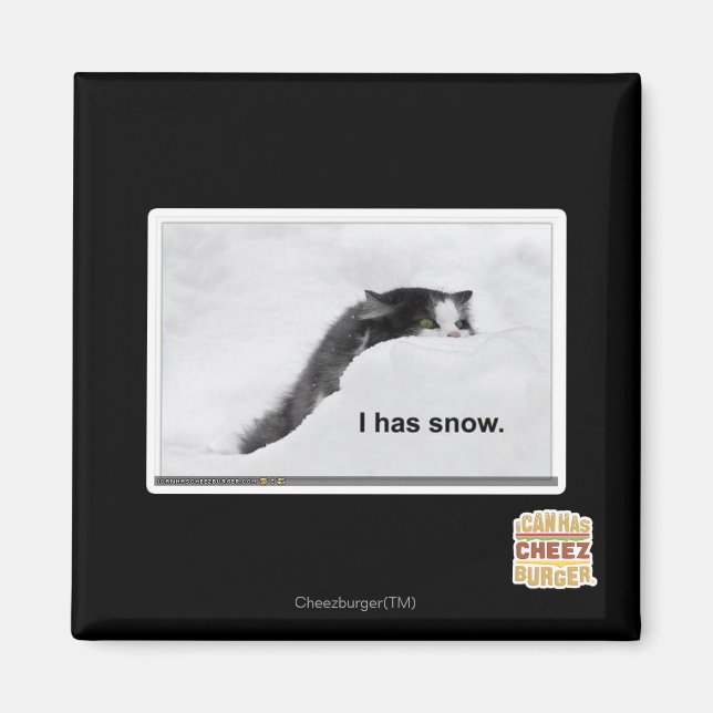 Jag har snö. magnet (Framsidan)