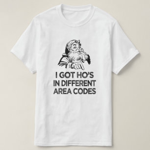 Jag har som är i olika områdeskoder. t-shirt