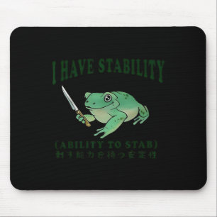 Jag har stabilitet i Stab Funny Frog Japane Musmatta