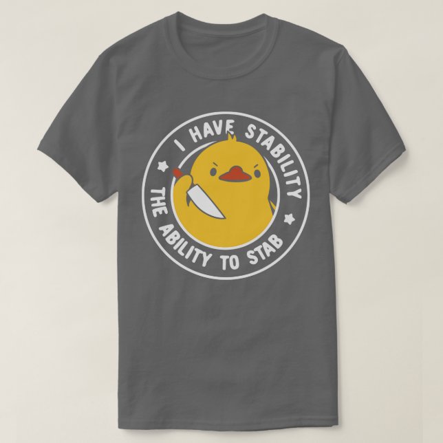 Jag har stabilitet och möjlighet att sätta stopp f t shirt (Design framsida)