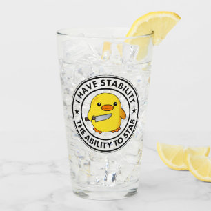 Jag har stabilitetsförmåga för Stab Funny Glaskopp