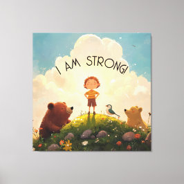 Jag har starka bojor. canvastryck