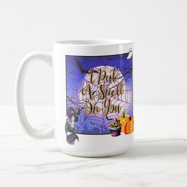 Jag har stavat på dig - Halloween Kaffemugg (Vänster)