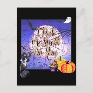 Jag har stavat på dig - Halloween Vykort