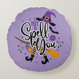 Jag har stavat på dig rund kudde