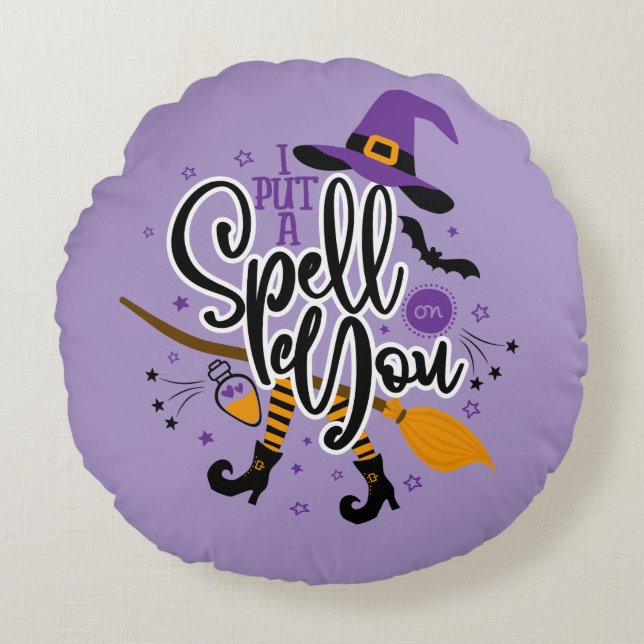 Jag har stavat på dig rund kudde (Framsidan)