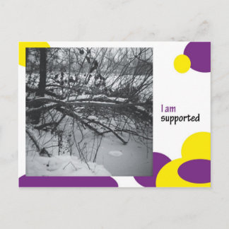 Jag har stöd vykort
