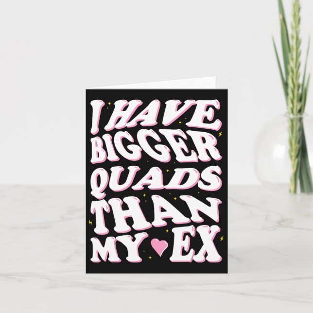 Jag har större kvadader än min ex kort (Framsida)