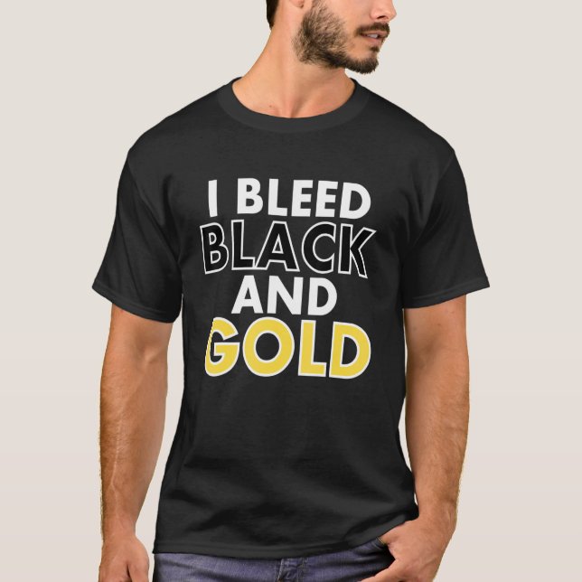 Jag har stulit högskolan i Black and Guld T Shirt (Framsida)