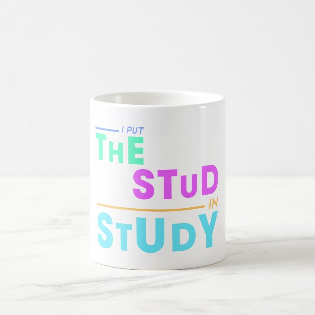 Jag har stulit i Study - Funny Student Design Kaffemugg (Center)