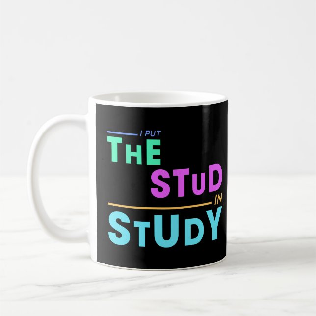 Jag har stulit i Study - Funny Student Design Kaffemugg (Vänster)