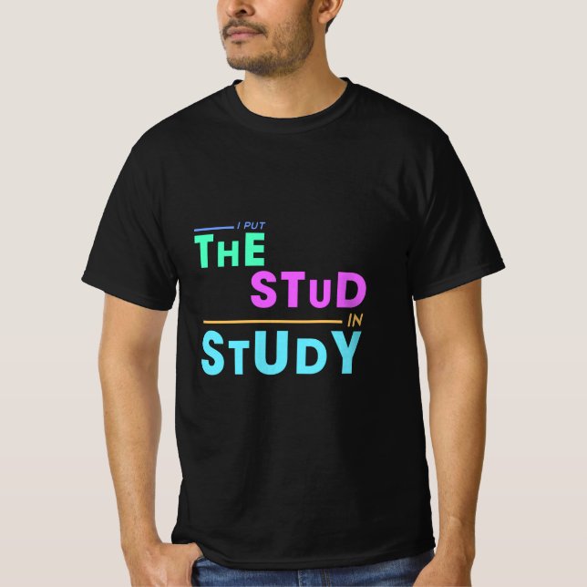 Jag har stulit i Study - Funny Student Design T Shirt (Framsida)