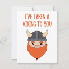Jag Har Tagit En Viking Till Dig Julkort