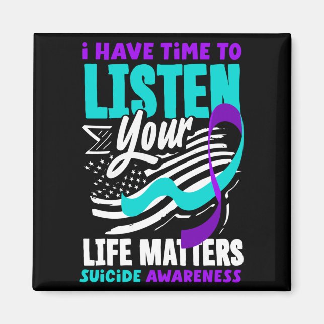 Jag Har Tid Att Lyssna Förebyggande Medvetenhet De Magnet (Framsidan)