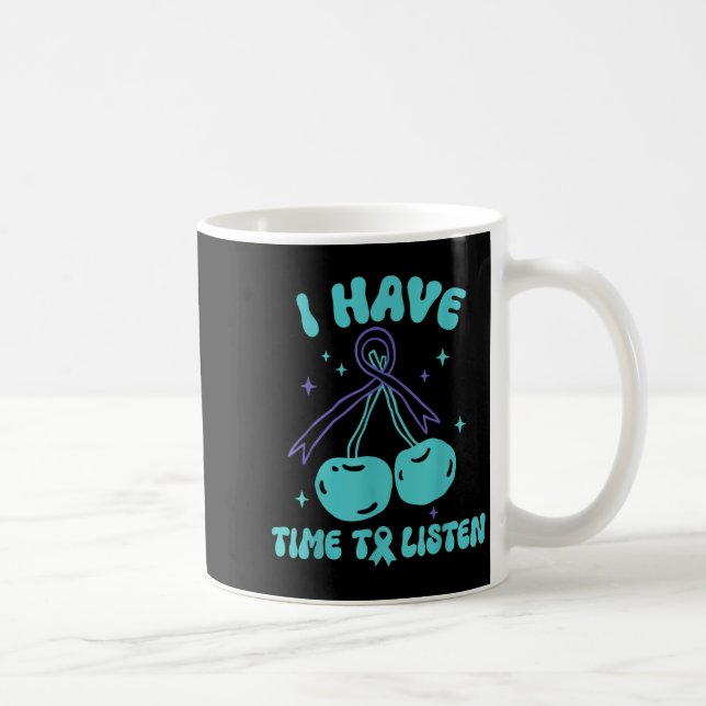 Jag har tid att lyssna på psykisk hälsa &stämpel;  kaffemugg (Höger)
