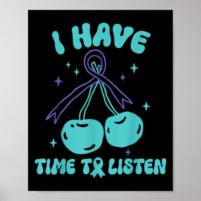 Jag har tid att lyssna på psykisk hälsa &stämpel;  poster (Framsidan)