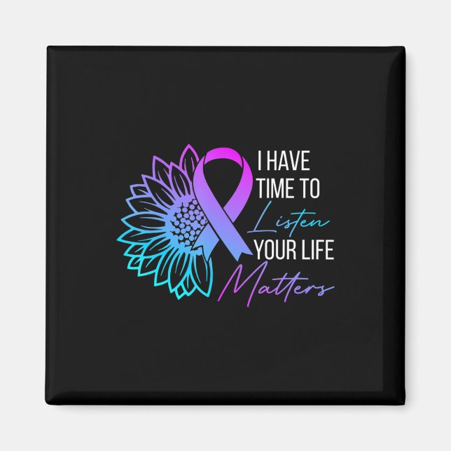 Jag har tid att lyssna på psykiskt självmord magnet (Framsidan)