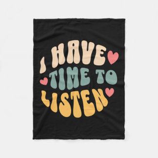 Jag har tid att lyssna på självmordsmedvetande Men Fleecefilt