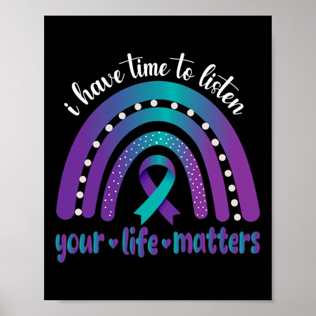 Jag har tid att lyssna på självmordsmedvetande Men Poster (Framsidan)