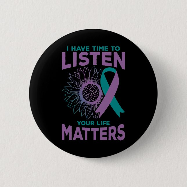 Jag har tid att lyssna på Suicide Awareness Counse Knapp (Framsida)