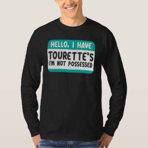 Jag har Tourette Syndrome Awareness Teal Ribbon Di T Shirt
