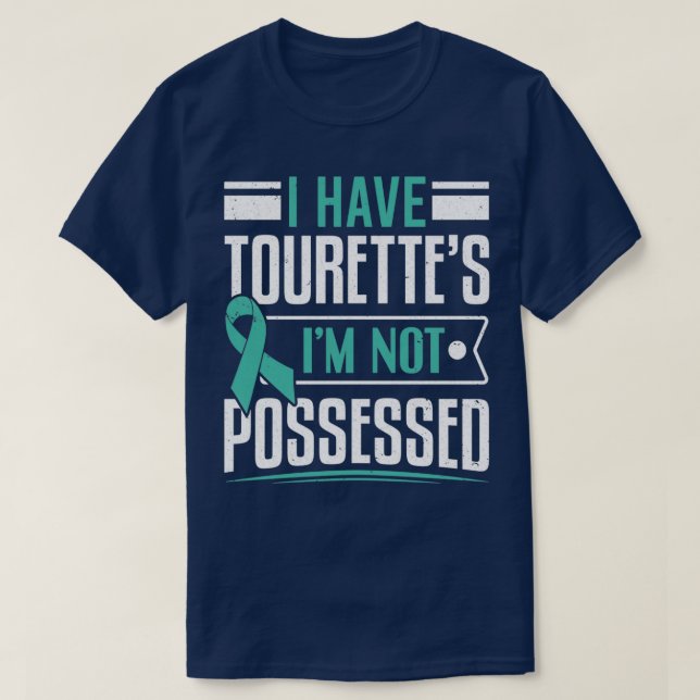 Jag har Tourettes som inte är känd för Tourette T Shirt (Design framsida)