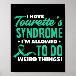Jag har Tourettes syndrom Roligt Tourettsyndrom Poster