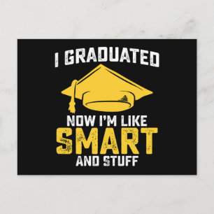 Jag har tränat nu som Smart och Saker Studenten Vykort