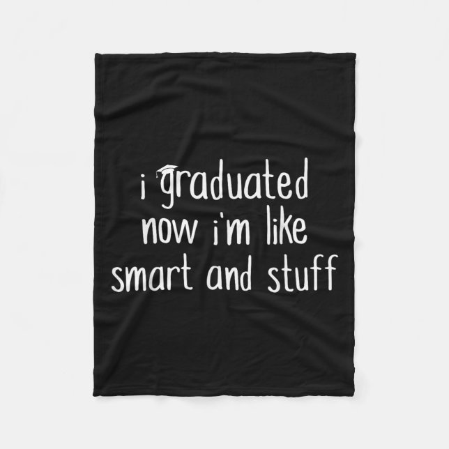 Jag har tränat som Smart och Saker Shirt Funn. Fleecefilt (Framsidan)