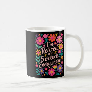 Jag har tröttat 5-klockan överallt där Boho Blommi Kaffemugg