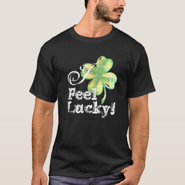 Jag har tur, St. Patrick's Day, T-Shirt (Framsida)