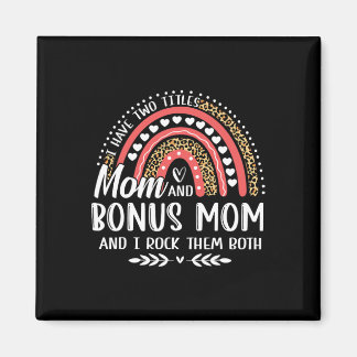 Jag har två avdelningar Mamma Bonus Mamma Mors dag Magnet