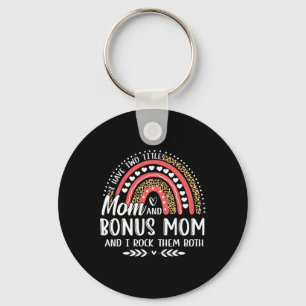 Jag har två avdelningar Mamma Bonus Mamma Mors dag Nyckelring
