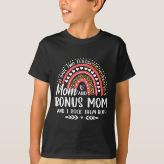 Jag har två avdelningar Mamma Bonus Mamma Mors dag T Shirt