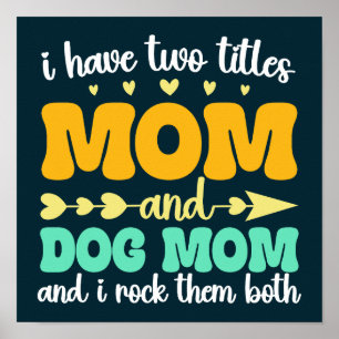 Jag har två avdelningar Mamma och Hund och jag Ste Poster