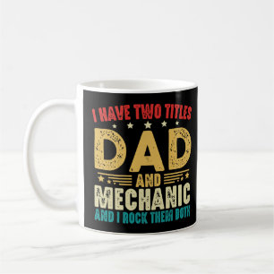Jag har två avdelningar Pappa och Mechanic Fars da Kaffemugg