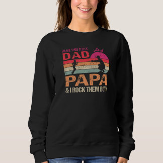 Jag har två avdelningar Pappa och Pappa och jag St T Shirt