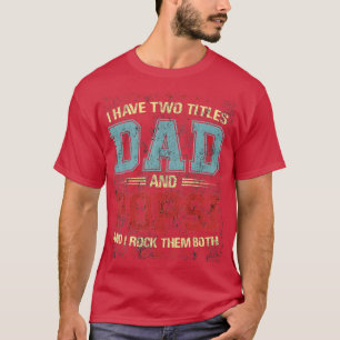 Jag har två klamrar Pappa och popsi-gåva T Shirt
