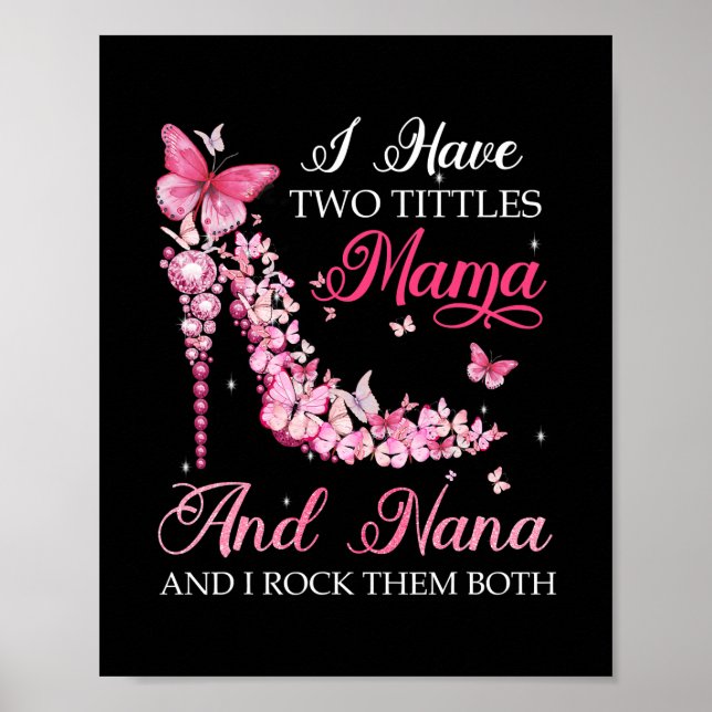 Jag har två Mamma Nana High Heel Shoes Poster (Framsidan)