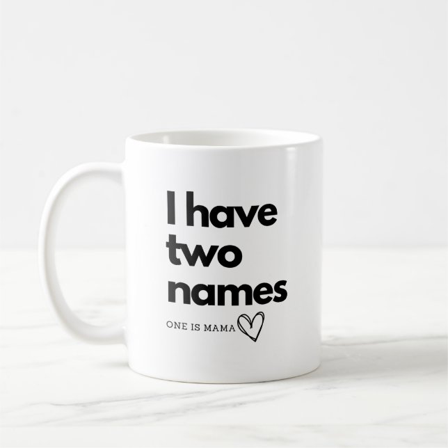 Jag har två namn ett är Mamma Kaffemugg (Vänster)