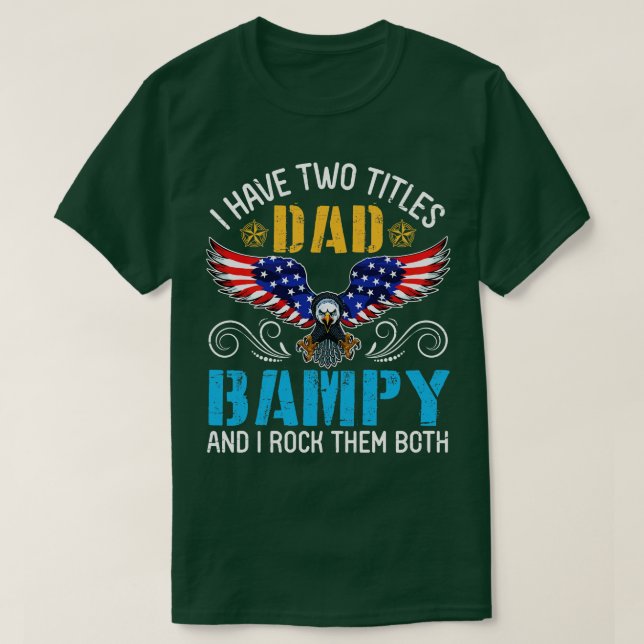 Jag har två Pappa och ampy och jag Sten T Shirt (Design framsida)