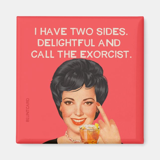 Jag har två sidor.... magnet (Framsidan)