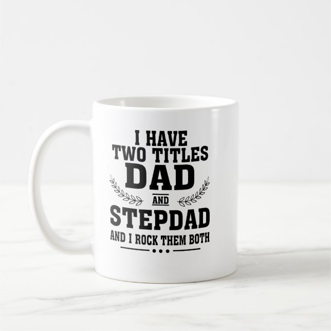 Jag har två Titel Pappa-skjorta Kaffemugg (Vänster)